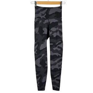 Old Navy Active Women's Grey Camo Powersoft High Rise Leggings Pockets Yoga XS